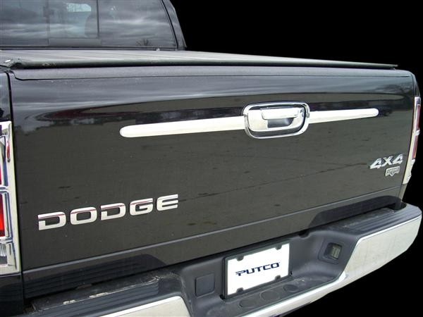 Putco Chrome Tailgate Accent Trim 02-08 Dodge Ram, 03-09 Ram HD, - Click Image to Close